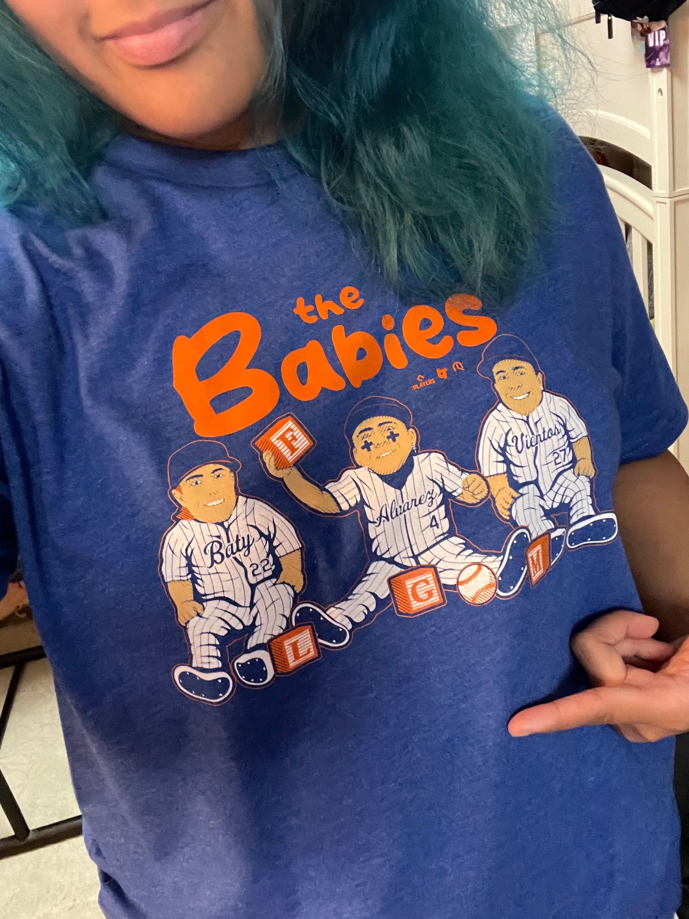 Baty, álvarez, & Vientos Babies Shirt -MLBPA- AthleteLogos + BreakingT